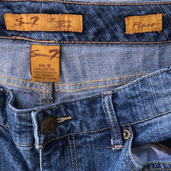 Seven7 Women's  Flare Jeans size 12 - Picture 8 of 12